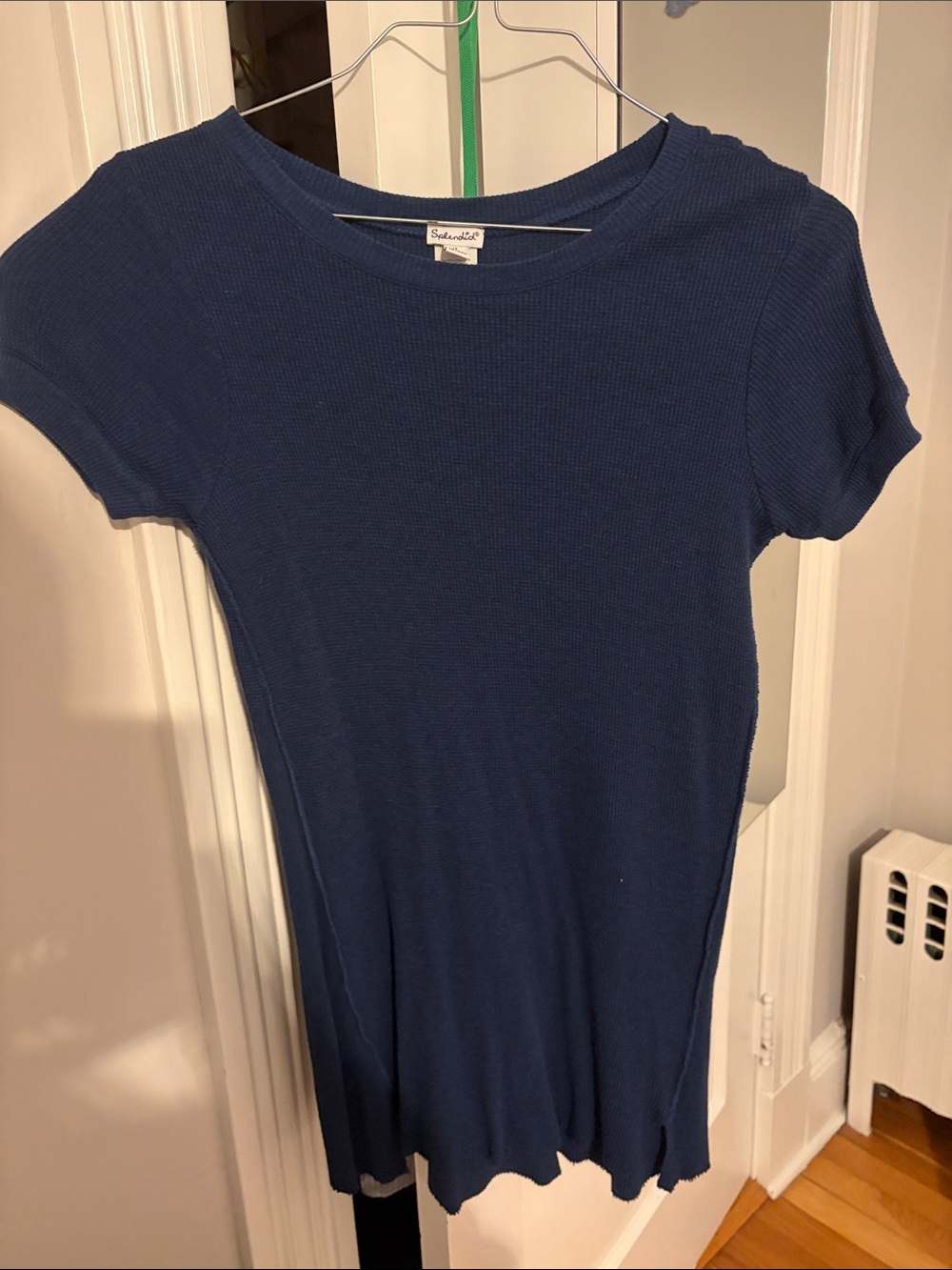 Splendid Deep Navy Ribbed Short Sleeve Tee